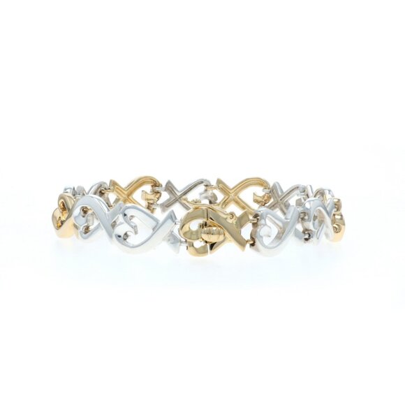 Tiffany & Co. Paloma Picasso Loving Hearts Link Bracelet Sterling 925 Gold 18k main image 4